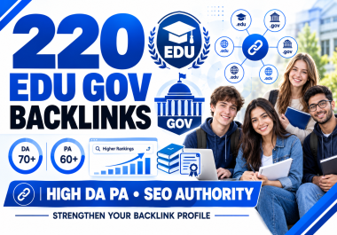 220 High DA PA EDU GOV Backlinks to Boost SEO Authority and Rankings