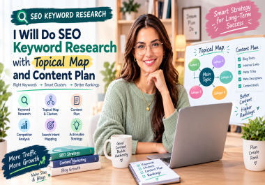 I Will Do SEO Keyword Research with Topical Map and Content Plan