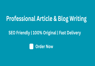 I will write a 500 words SEO friendly blog post