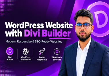 I will design,  redesign,  or recreate a responsive WordPress website with Divi Builder