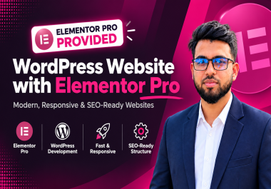 I will design,  redesign,  clone,  or customize a professional WordPress website with Elementor Pro