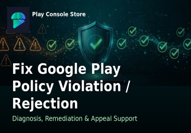I will fix google play policy violation and app rejection appeal