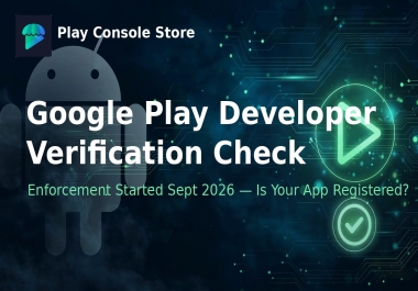I will check your google play developer verification status