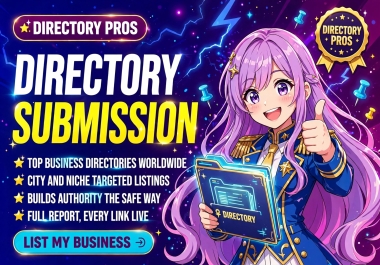 100 Directory Submissions for Website SEO & Online Visibility