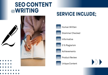 I will write a suitable 1000 words article and content writing on any topic