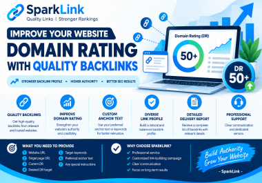 build quality backlinks to improve your website domain rating