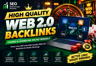 I will create high quality Web 2.0 backlinks for SEO and link building