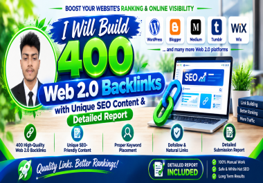 I will create Web 2.0 links for website SEO and link building