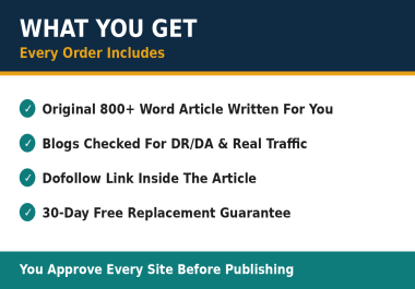 Write and publish guest posts with dofollow backlinks on real blogs