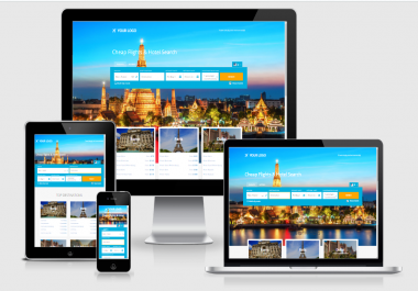 Travel search engine website with affiliates,  free host,  install included
