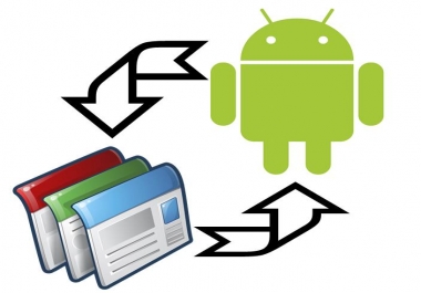 I will change your website to an android application for 5