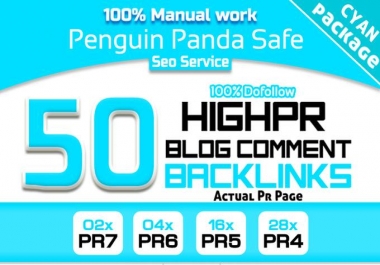 create MANUALLY 50 Seo Backlinks 2PR7 4Pr6 16PR5 28PR4 Blog Commenting DoFollow