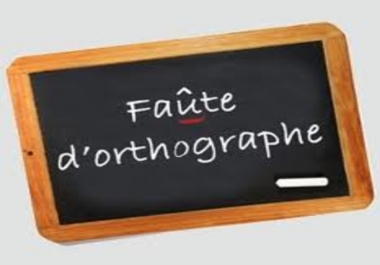 I professionally proofread and correct your French documents up to 1,000 words