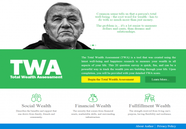 Responsive Design with Development a Professional Website for Total Wealth Assessment