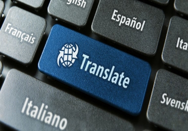 Translate any knd of texts from English into Arabic