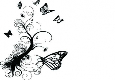i will give you grungy luxuriant foliage vector
