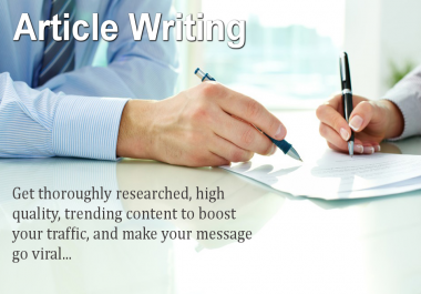 I will write Rich Content Article of 1000words in 24hrs