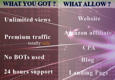 send UNLIMITED TRAFFIC for life