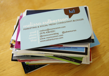 Business card design within 20 minutes