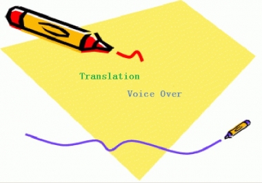I will translate from English to Chinese and do voice over on it