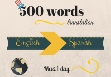 I will translate you English text into Spanish in 24 hs