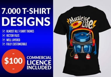 Will deliver 18000 T-Shirt Designs and Source Files