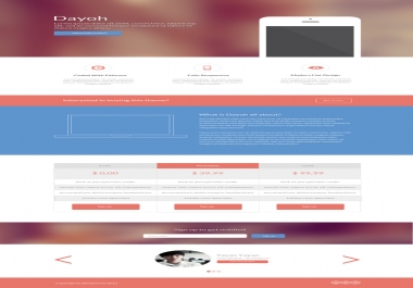 Create or customize your html/css web page