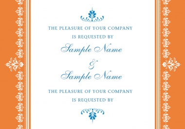 create the most Elegant Wedding Invitation
