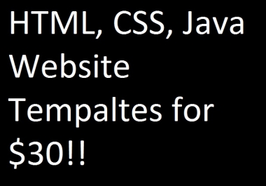 Cheap HTML,  CSS,  and JS WEBSITE TEMPLATE
