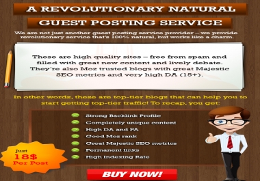 Real Guestpost on HQ Niche Blogs