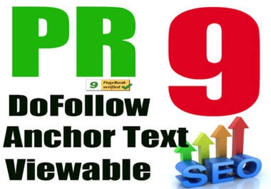 We create MANUALLY 10 High PR backlinks for your website