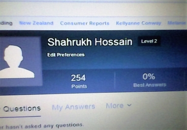 Create 10 yahoo answers with live keyword and URL