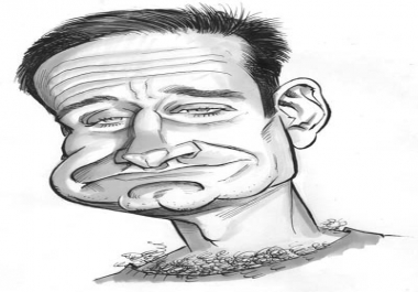 I will draw a number 1 funny caricature with my style