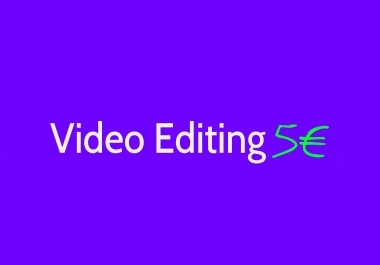 Video editing and colouring