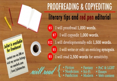Copyedit,  with Feedback,  1,000 words