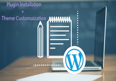 Word-press plugin installation and theme customization
