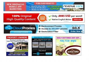 WEB BANNER/HEADER/ADS Design service