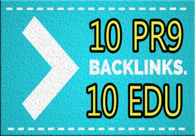 manually do 10 PR9 + 10 edu Gov Safe High Quality Backlinks