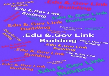 40. edu and. gov high quality backlinks to Rank your website