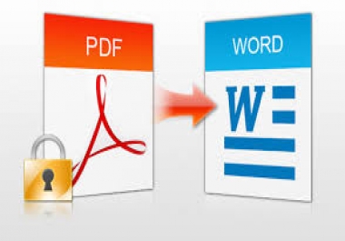 Type and convert image/scanned pdf to word