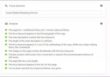 I provide On Page Yoast SEO Optimization