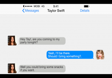 Video using message animations