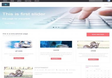 Install wordpress, Theme and plugin