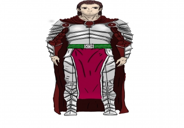 I will draw character illustration for you