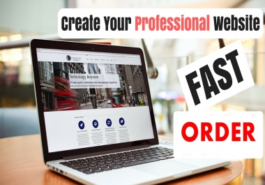 I Develop A Professional Wordpress website