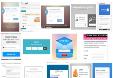 Setup e mail and newsletter campaign for your website for 25