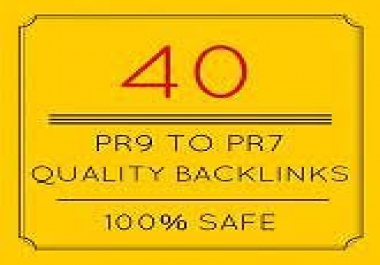 40 high Pr backlinks