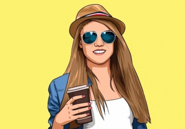 Draw Cartoon Portrait in your image.