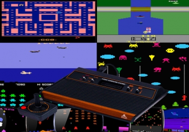 Videogame Retro Style ATARI Style