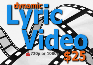 create a professional lyric typography music video for your music